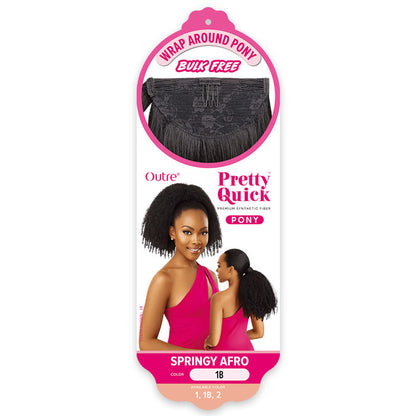 Outre Wrap Around Pony Bulk Free Pretty Quick - SPRINGY AFRO Alexwigs