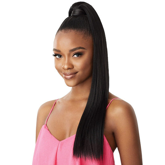 Outre Pretty Quick Wrap Around Ponytail Bulk Free - SLEEK STRAIGHT 24" Alexwigs