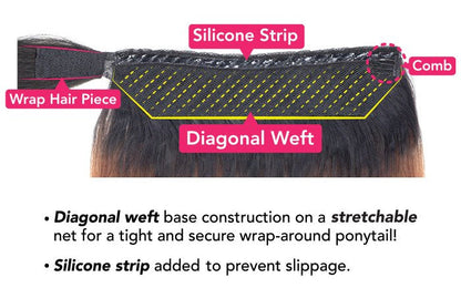 Mayde Pony Pro Stretch & Lock Ponytail - CURLEE PRO 24" Alexwigs