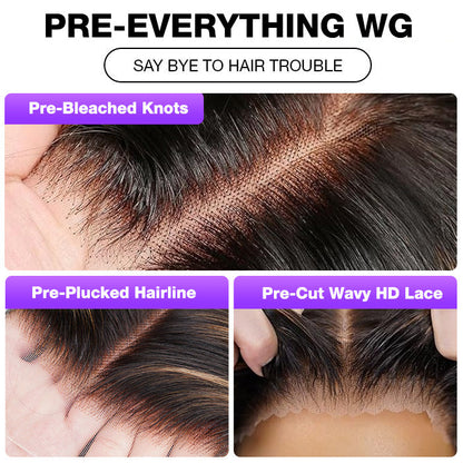 #1B/27 Blonde Highlight Color 8x5 HD Lace Human Hair Glueless Wig Pre Plucked Natural Hairline Ship In 24H Alexwigs