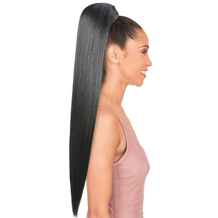 New Born Free Drawstring Ponytail - STRAIGHT 24" Alexwigs