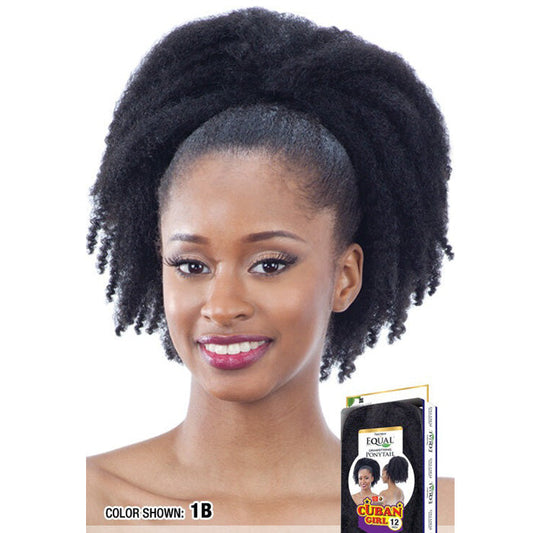 Freetress Equal Synthetic Drawstring Ponytail - CUBAN GIRL 12 Inch Alexwigs