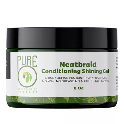 Pure O Natural Neatbraid Conditioning Shining Gel 4 oz/ 8 oz Alexwigs