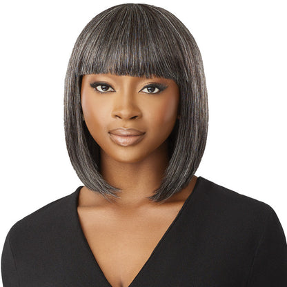 Outre Fab & Fly 100% Human Hair Gray Glamour Full Wig - HH-DERIA Alexwigs