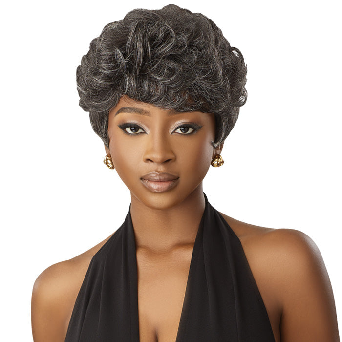 Outre Fab & Fly 100% Human Hair Gray Glamour Full Wig - HH-JOAN Alexwigs