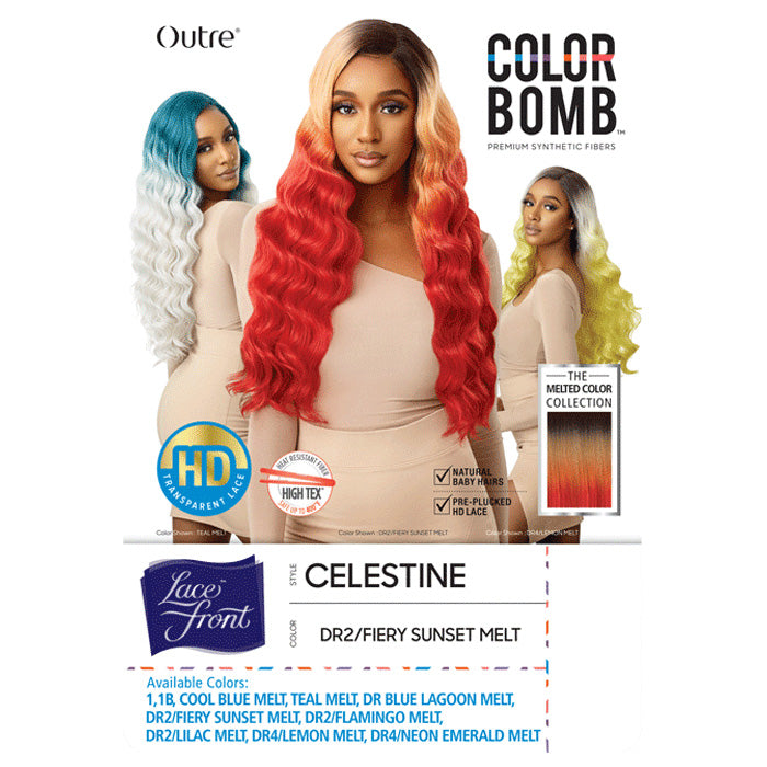 Outre Color Bomb HD Transparent Lace Front Wig - CELESTINE Alexwigs