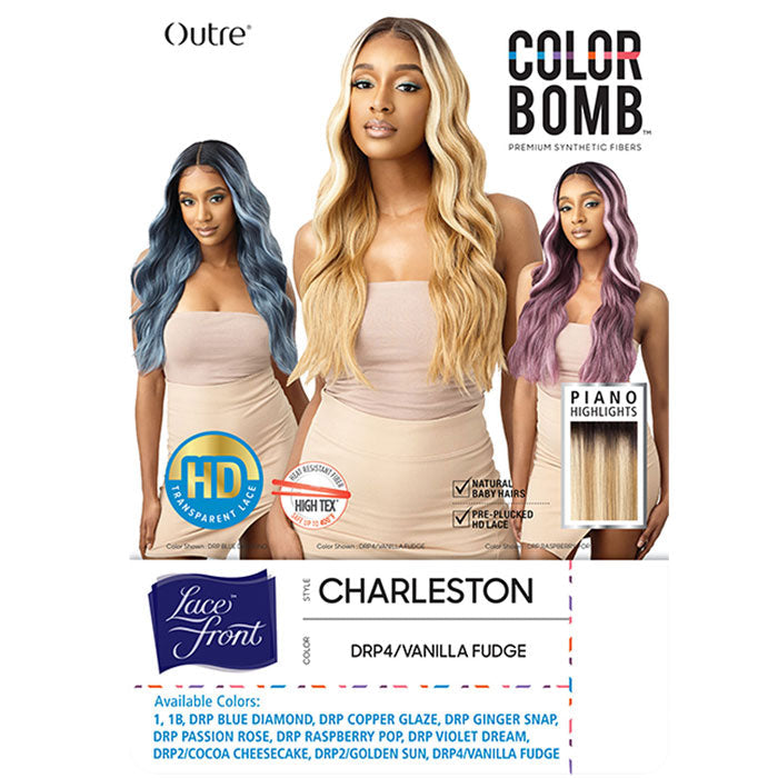 Outre Color Bomb Piano Highlights HD Lace Front Wig - CHARLESTON Alexwigs