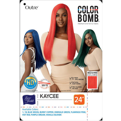 Outre Color Bomb 5" Deep HD Lace Front Wig - KAYCEE 24" Alexwigs