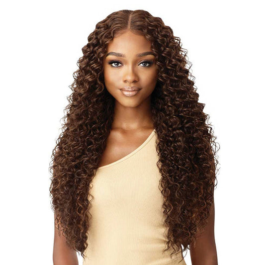 Outre 360 Frontal Lace 100% Human Hair Blend 13X6 HD Lace Front Wig - KAYREENA Alexwigs