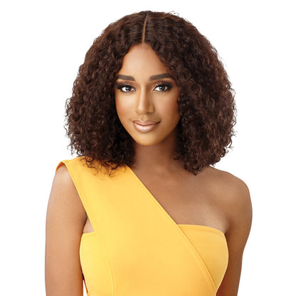 Outre The Daily 100% Unprocessed Human Hair Lace Part Wet & Wavy Wig - NATURAL DEEP 14 Alexwigs