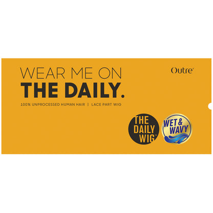 Outre The Daily 100% Unprocessed Human Hair Lace Part Wet & Wavy Wig - NATURAL DEEP 14 Alexwigs