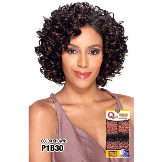 MilkyWay Que Short Cut Human Hair Weave 4 Bundle + Closure - Oprah 5PCS Alexwigs