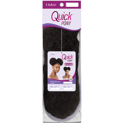 Outre Quick Pony Drawstring Ponytail - AFRO PUFF DUO LARGE Alexwigs