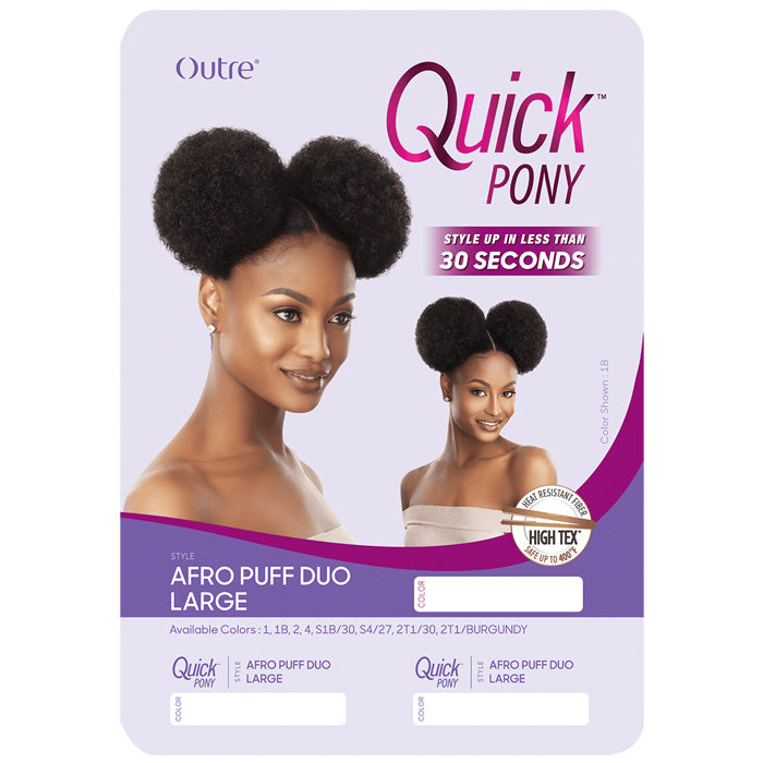 Outre Quick Pony Drawstring Ponytail - AFRO PUFF DUO LARGE Alexwigs