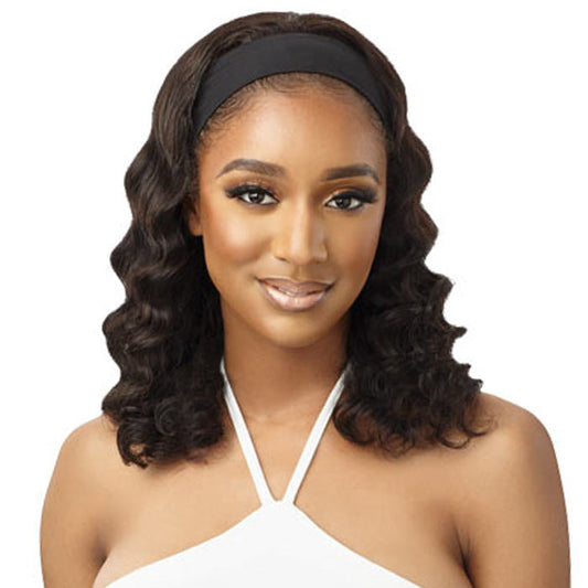 Outre 100% Unprocessed Human Hair Headband Wig - BODY CURL 16 Alexwigs
