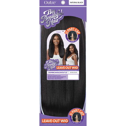 Outre 100% Human Hair Blend U Part Cap Leave Out Wig - DOMINICAN BLOWOUT 22" Alexwigs