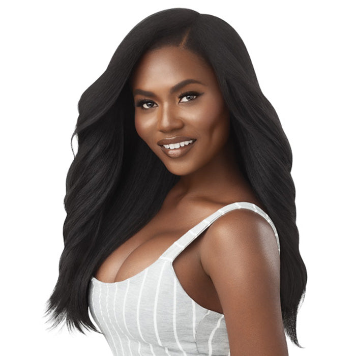 Outre 100% Human Hair Blend U Part Cap Leave Out Wig - DOMINICAN BLOWOUT 22" Alexwigs