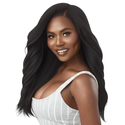 Outre 100% Human Hair Blend U Part Cap Leave Out Wig - DOMINICAN BLOWOUT 22" Alexwigs