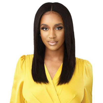 Outre Mytresses 100% Unprocessed Human Hair Leave Out U Part Cap Wig - DOMINICAN STRAIGHT 20 Alexwigs