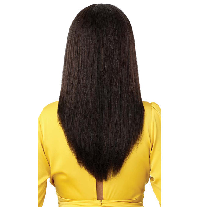 Outre Mytresses 100% Unprocessed Human Hair Leave Out U Part Cap Wig - DOMINICAN STRAIGHT 20 Alexwigs