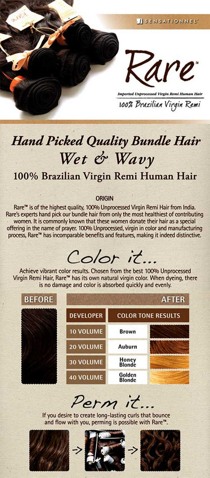 Sensationnel RARE 100% Unprocessed Virgin Remi Human Hair Weave NATURAL CURLY 20" Alexwigs