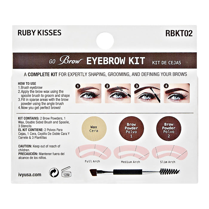 Ruby Kisses By Kiss Go Brow EYEBROW KIT Alexwigs