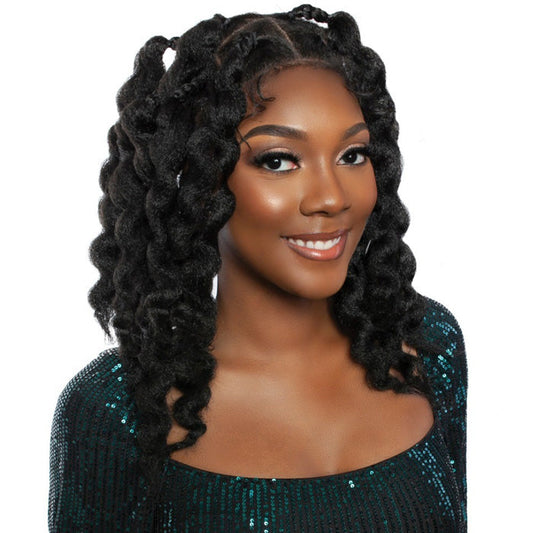 Mane Red Carpet Hand-Tied HD Pre-Styles Braided Full Lace Wig - RCFB201-ZULU BANTU KNOTS Alexwigs