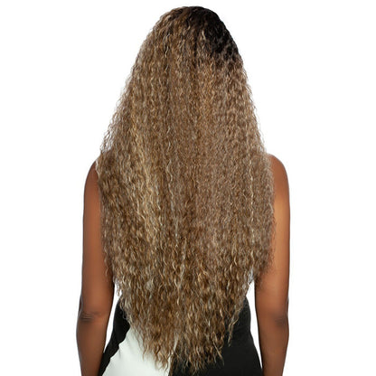 Mane Concept Red Carpet Synthetic Hair 5" Deep Parting HD Wet Wave Lace Front Wig - RCHW208-LEMON Alexwigs