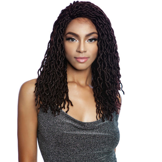 Mane Concept Red Carpet Braided Lace Front Wig - RCIB202 CURLED FAUX LOCS 20" Alexwigs