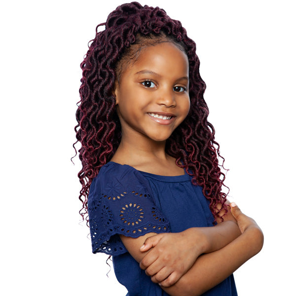 Mane Concept Afri Naptural Kids Locs Pre-Looped Crochet Braid - KLOC03 GIGI RIPPLE FAUX LOCS Alexwigs
