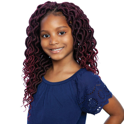 Mane Concept Afri Naptural Kids Locs Pre-Looped Crochet Braid - KLOC03 GIGI RIPPLE FAUX LOCS Alexwigs