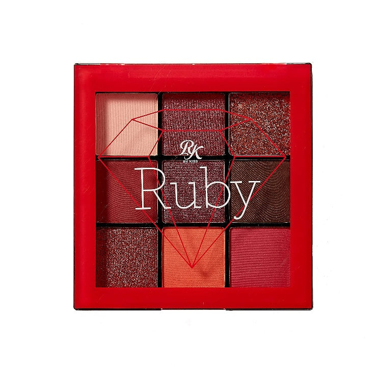 Ruby Kisses Eyeshadow Palette - 9 Color 24K Alexwigs