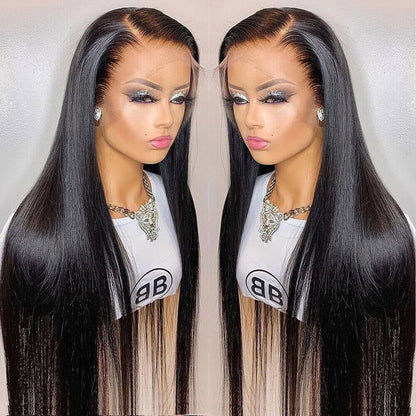 13x4 HD Lace Frontal Wigs Pre Plucked Glueless Straight Human Hair Wigs For Black Women Alexwigs