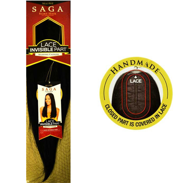 Shake N Go Remy Hair SAGA Lace Invisible Part Weaving Closure 10/12" Alexwigs