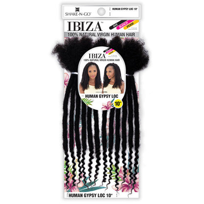 Shake N Go Ibiza 100% Natural Virgin Human Hair Afro Braiding Hair - HUMAN GYPSY LOC 10" Alexwigs
