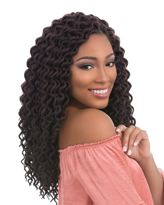 Sensationnel African Collection X-Pression 3X Pre-Looped Crochet Braid FAUX LOCS CURLY Triple Pack Value 12 - 18 Inch Alexwigs