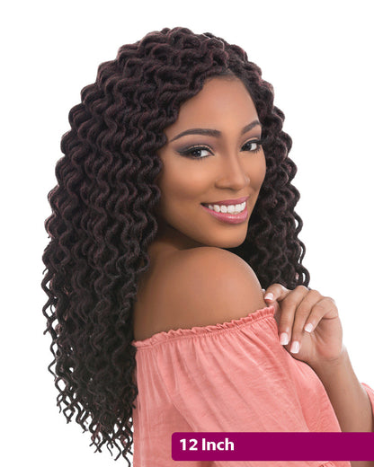 Sensationnel African Collection X-Pression 3X Pre-Looped Crochet Braid FAUX LOCS CURLY Triple Pack Value 12 - 18 Inch Alexwigs