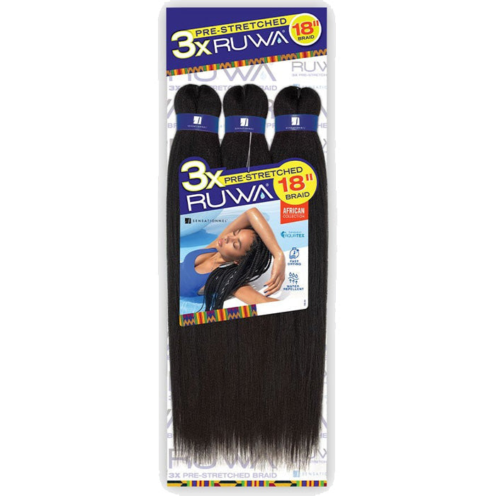 Sensationnel Ruwa Braid - 3X PRE STRETCHED 18" Alexwigs