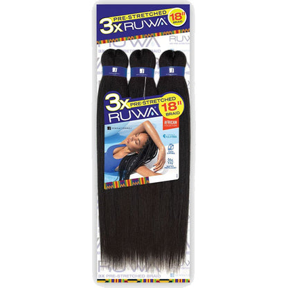 Sensationnel Ruwa Braid - 3X PRE STRETCHED 18" Alexwigs