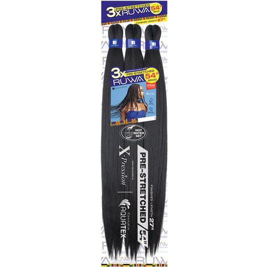 Sensationnel Ruwa X-Pression Braids - 3X PRE-STRETCHED BRAID 54" Alexwigs