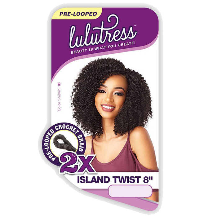 Sensationnel Lulutress Pre-Looped Crochet Braid - 2X ISLAND TWIST 8" Alexwigs