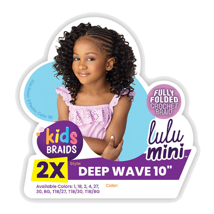 Sensationnel Lulu Mini Kids 2X Crochet Braid - DEEP WAVE 10 Alexwigs