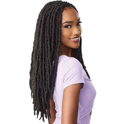 Sensationnel Lulutress Pre-Looped Crochet Braid - 2X SKINNY BUTTERFLY LOCS 18" Alexwigs