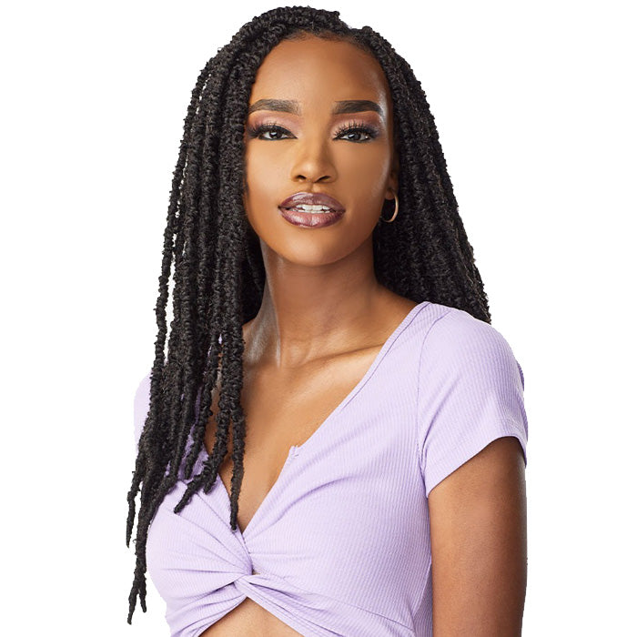 Sensationnel Lulutress Pre-Looped Crochet Braid - 2X SKINNY BUTTERFLY LOCS 18" Alexwigs