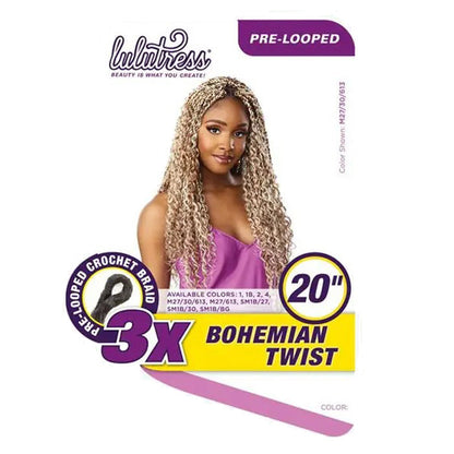 Sensationnel Lulutress Pre-Looped Crochet Braid - 3X BOHEMIAN TWIST 20" Alexwigs