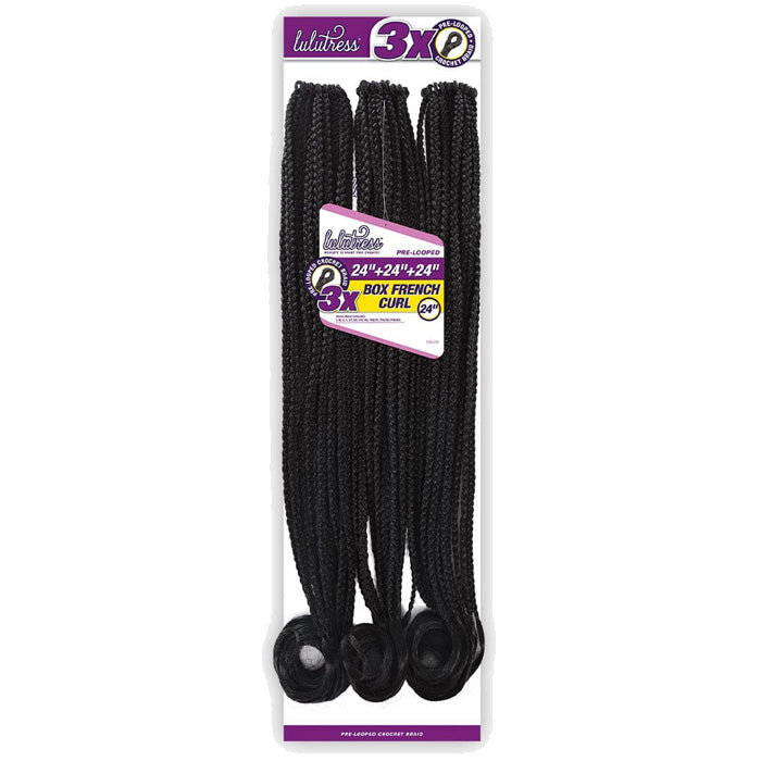 Sensationnel Lulutress Pre-Looped Crochet Braids - 3X BOX FRENCH CURL 24" Alexwigs