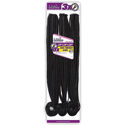 Sensationnel Lulutress Pre-Looped Crochet Braids - 3X BOX FRENCH CURL 24" Alexwigs