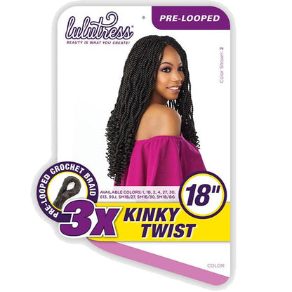 Sensationnel Lulutress Pre-Looped Crochet Braid - 3X KINKY TWIST 12/18" Alexwigs