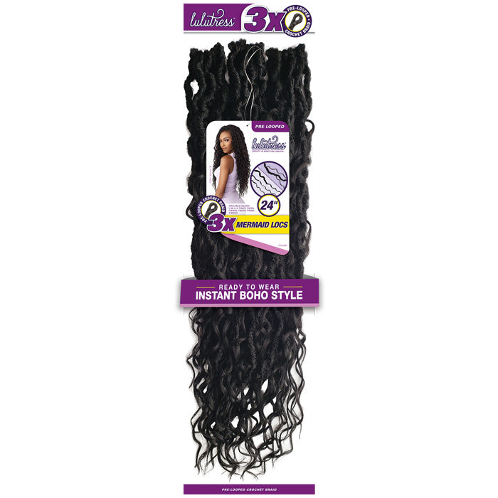 Sensationnel Lulutress Pre-Looped Crochet Braid - 3X MERMAID LOCS 24" Alexwigs