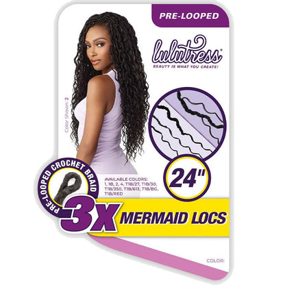 Sensationnel Lulutress Pre-Looped Crochet Braid - 3X MERMAID LOCS 24" Alexwigs